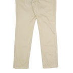 TOMMY HILFIGER Mens Slim Beige Cotton Blend Slim Trousers W32 L32 Casual Work