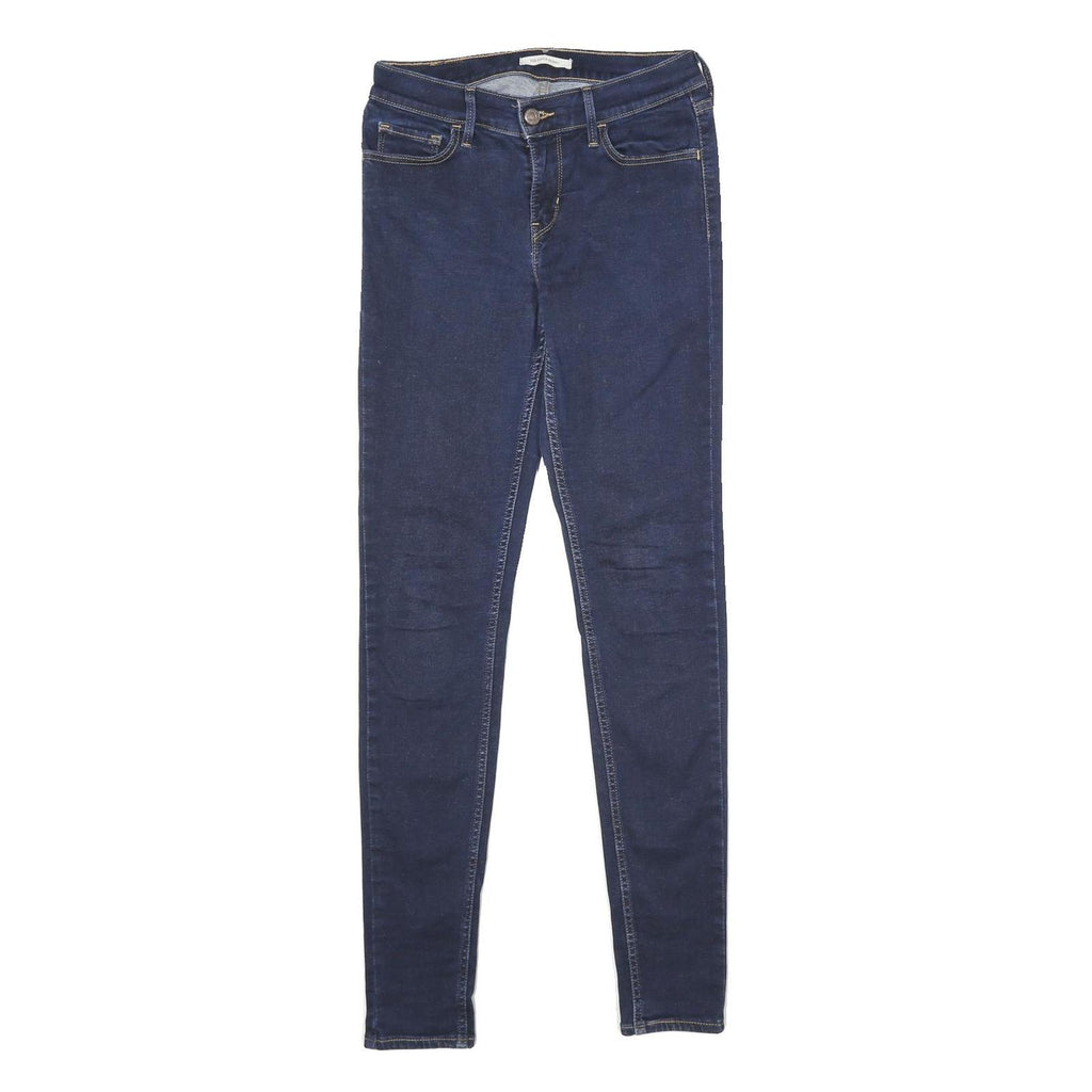 LEVI'S 710 Super Skinny Womens Jeans Blue Slim Skinny Denim Raw W26 L32