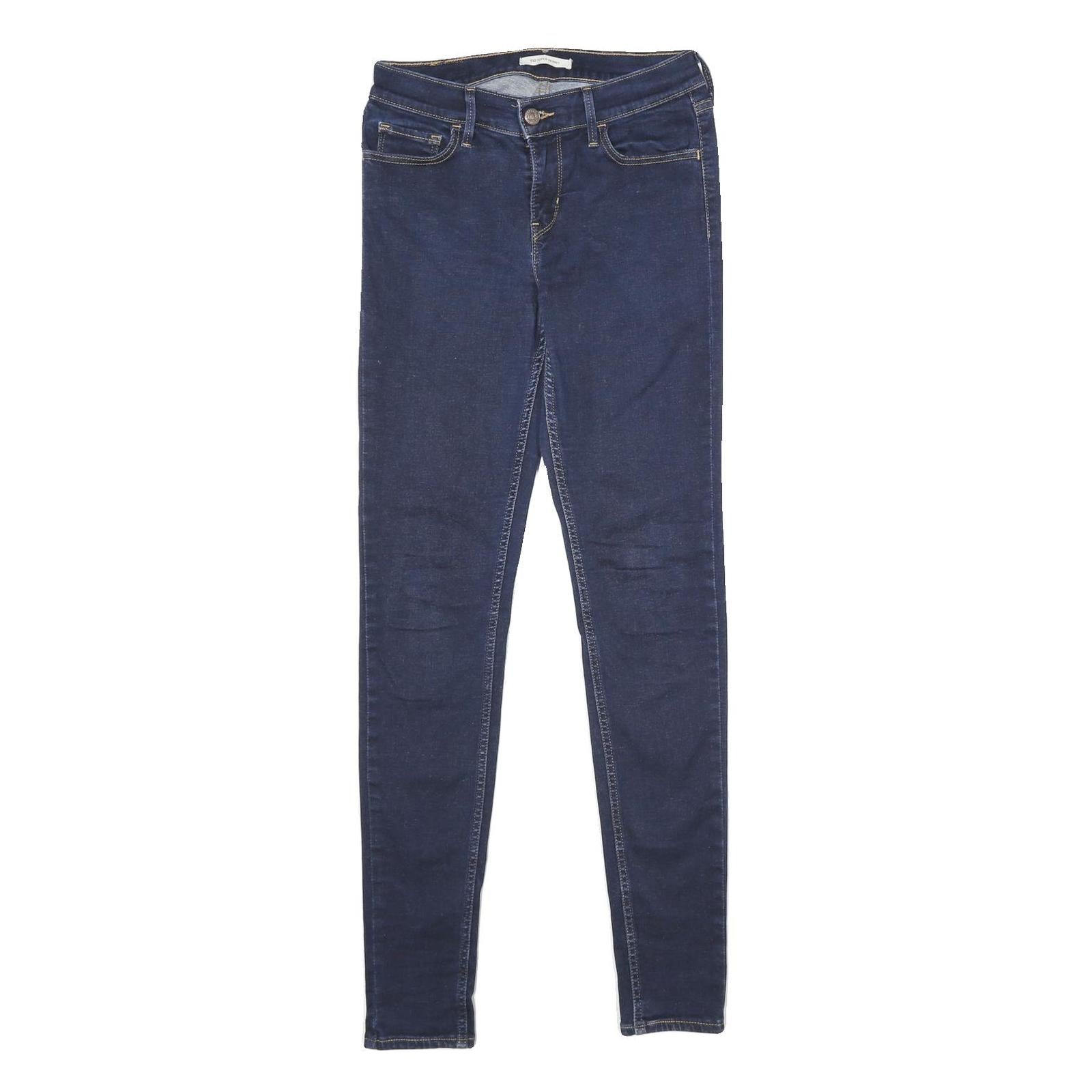 LEVI'S 710 Super Skinny Womens Jeans Blue Slim Skinny Denim Raw W26 L32