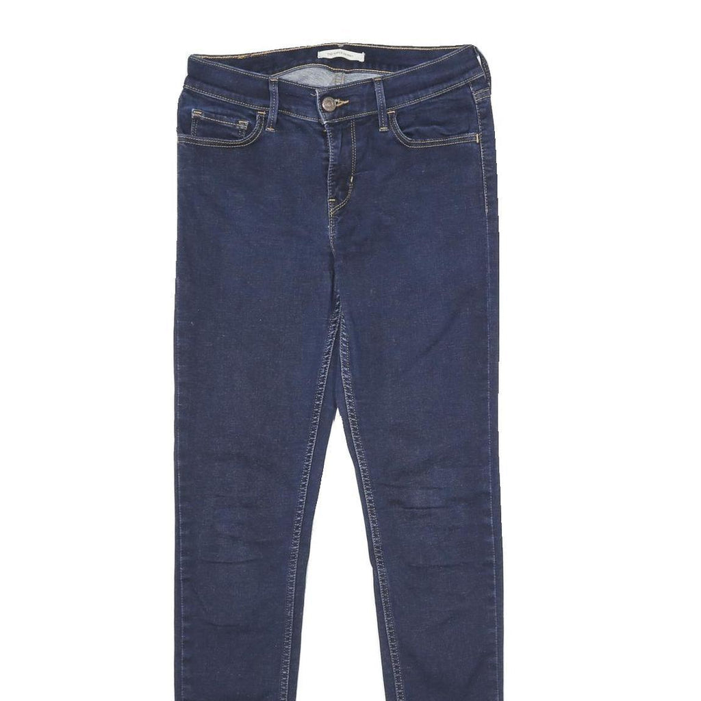 LEVI'S 710 Super Skinny Womens Jeans Blue Slim Skinny Denim Raw W26 L32