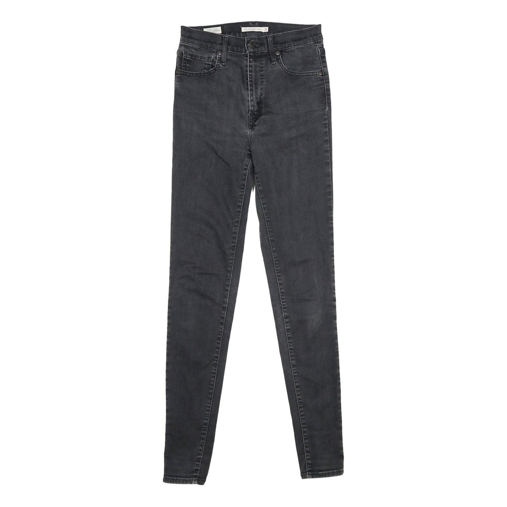 LEVI'S Mile High Super Skinny Big E Womens Jeans Black Slim Skinny Denim W28 L34