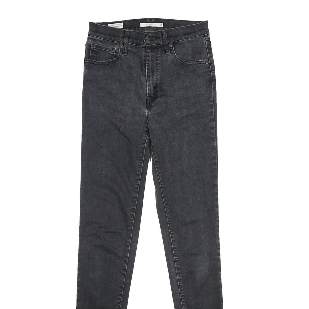 LEVI'S Mile High Super Skinny Big E Womens Jeans Black Slim Skinny Denim W28 L34