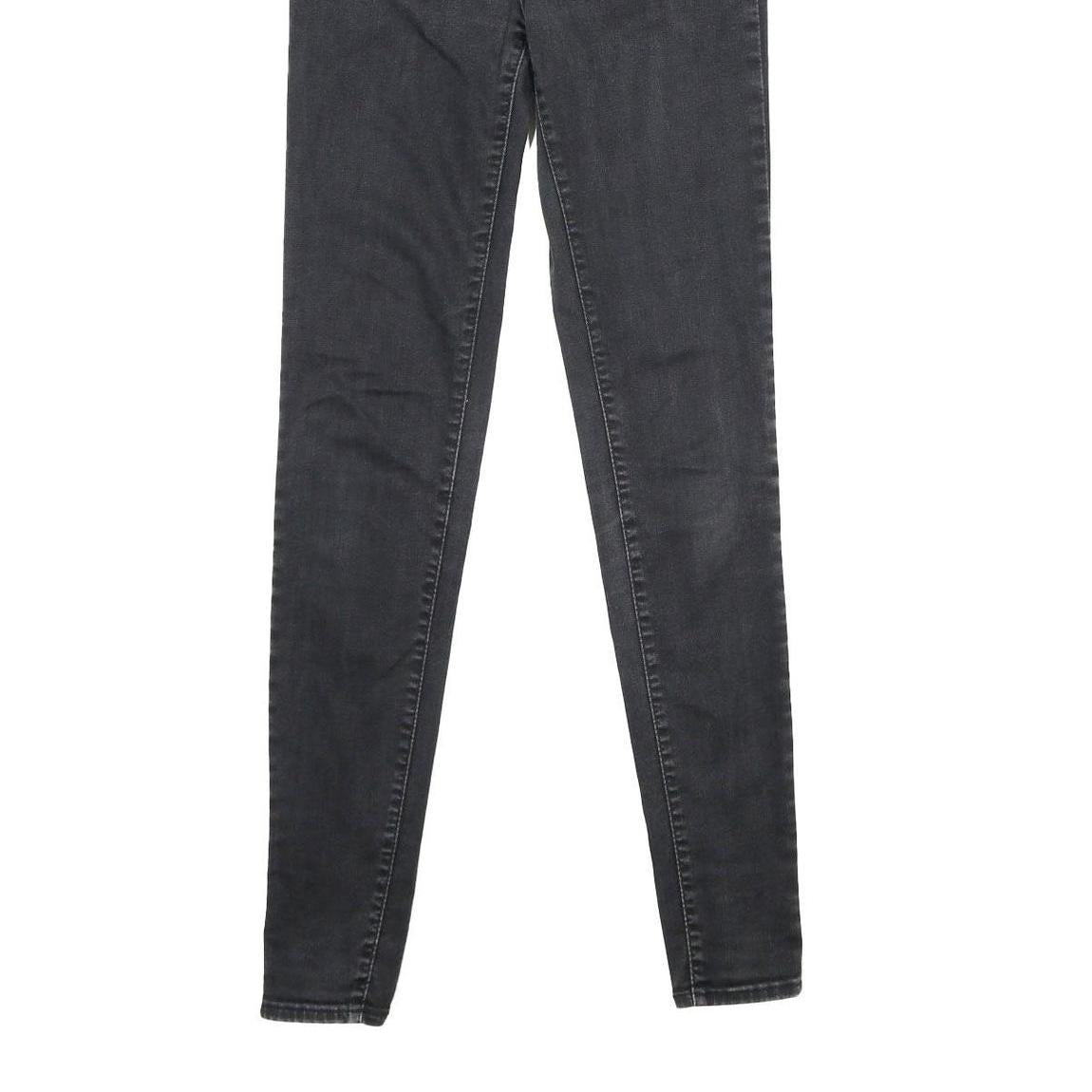 LEVI'S Mile High Super Skinny Big E Womens Jeans Black Slim Skinny Denim W28 L34