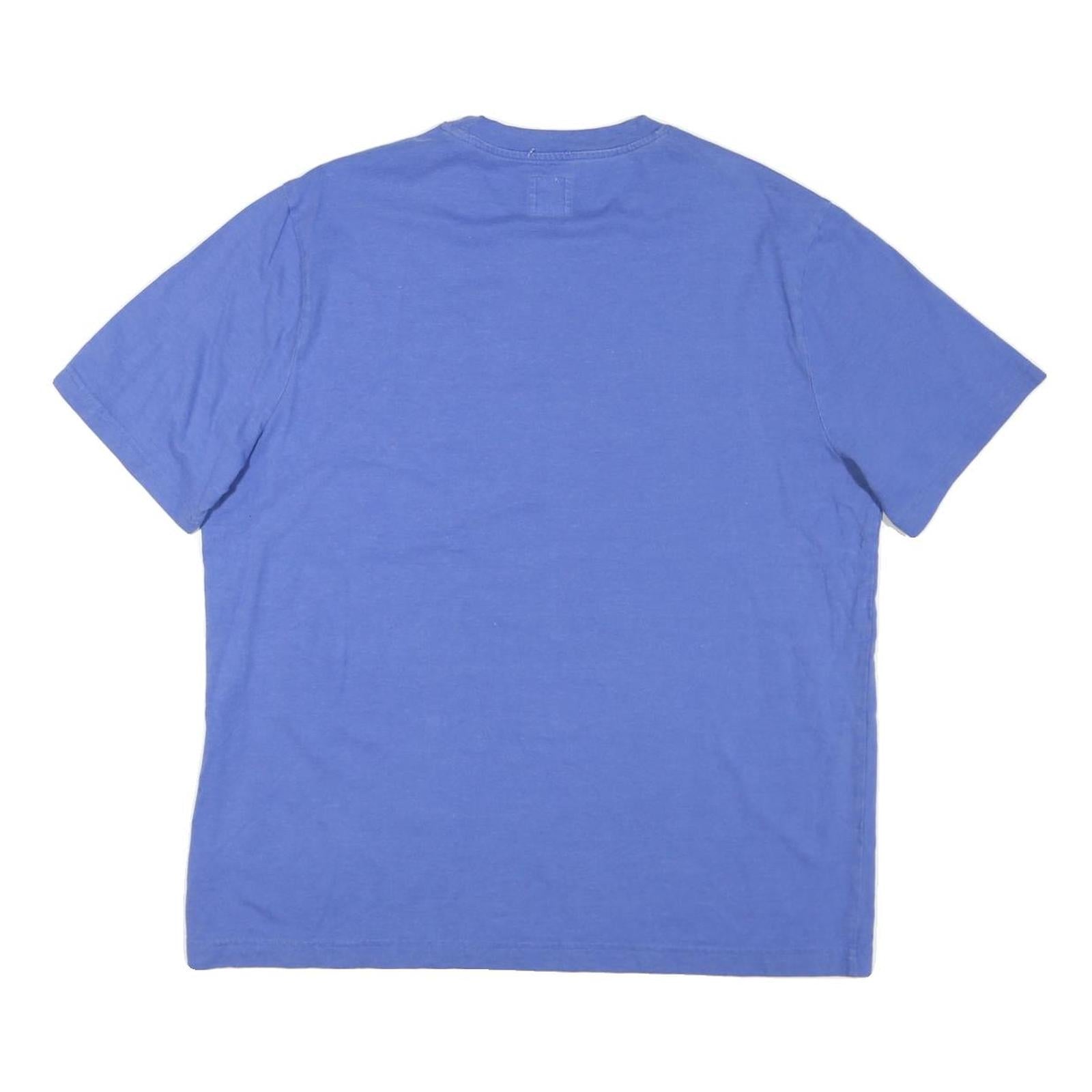 CHAMPION Mens Blue XL Short Sleeve Crew Neck Graphic T-Shirt Cotton Blend