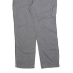 CARHARTT Mens Relaxed Fit Grey Cotton Blend Zip Trousers W40 L30 Casual Workwear