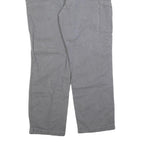 CARHARTT Mens Relaxed Fit Grey Cotton Blend Zip Trousers W40 L30 Casual Workwear