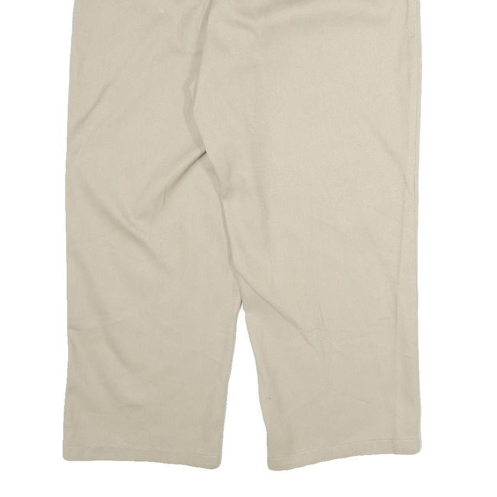 DICKIES Mens Beige Cotton Regular Straight Trousers W38 L30 Workwear Casual