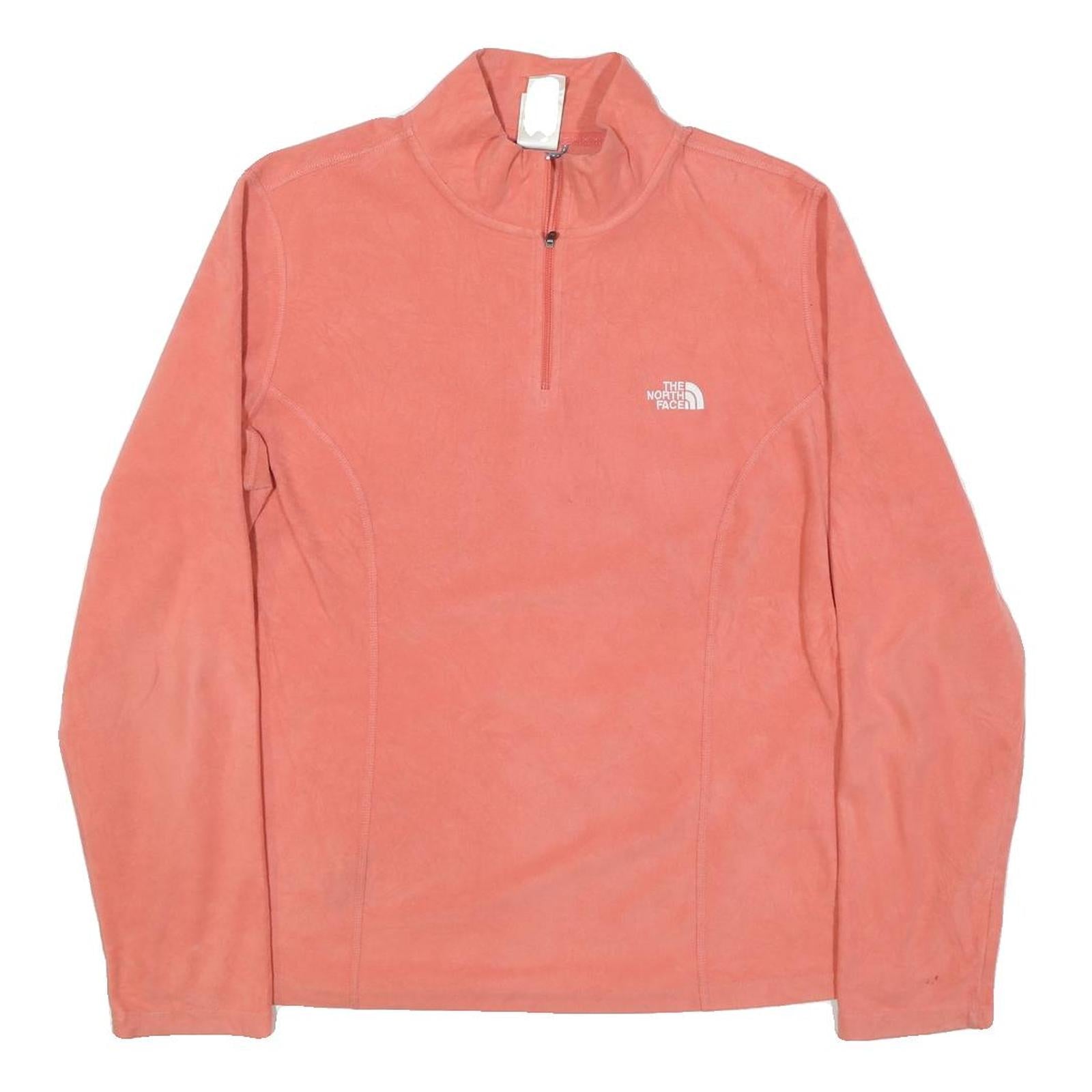 THE NORTH FACE Womens Coral Pink Plain Pullover Jumper Crew Neck XL Outdoor
