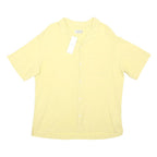 URBAN OUTFITTERS Mens Yellow Cotton Shirt S Casual Summer Button Down Pocket