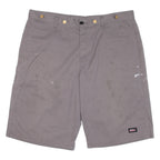 DICKIES Mens Workwear Shorts Grey Relaxed XL W38