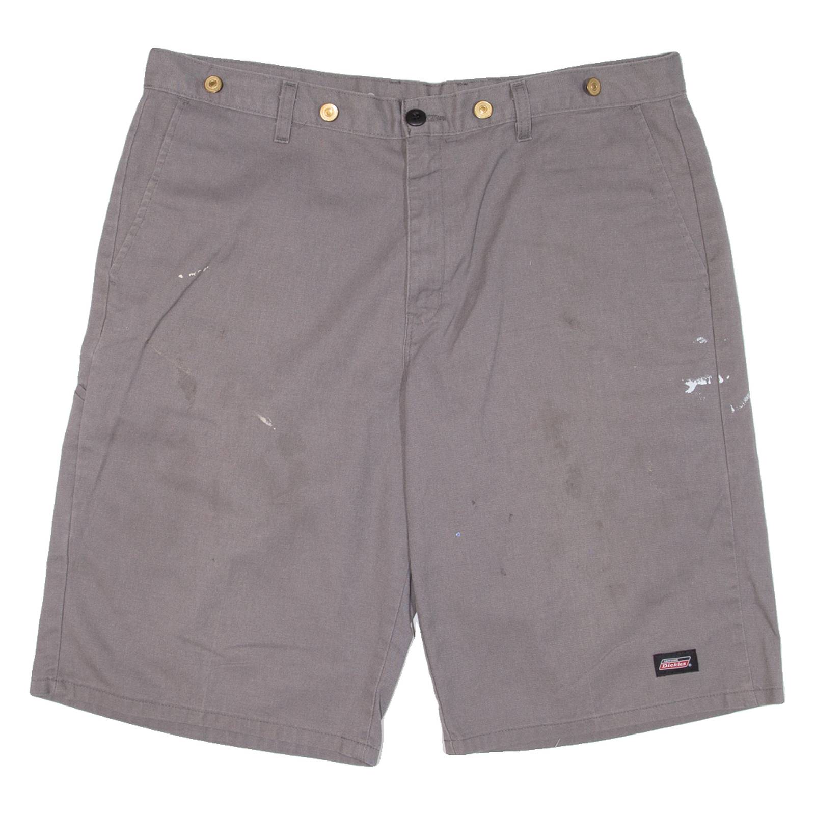 DICKIES Mens Workwear Shorts Grey Relaxed XL W38