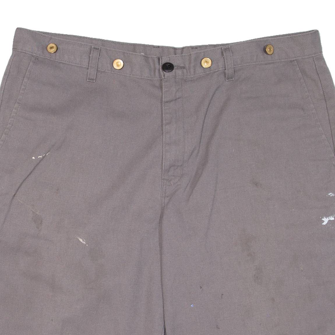 DICKIES Mens Workwear Shorts Grey Relaxed XL W38