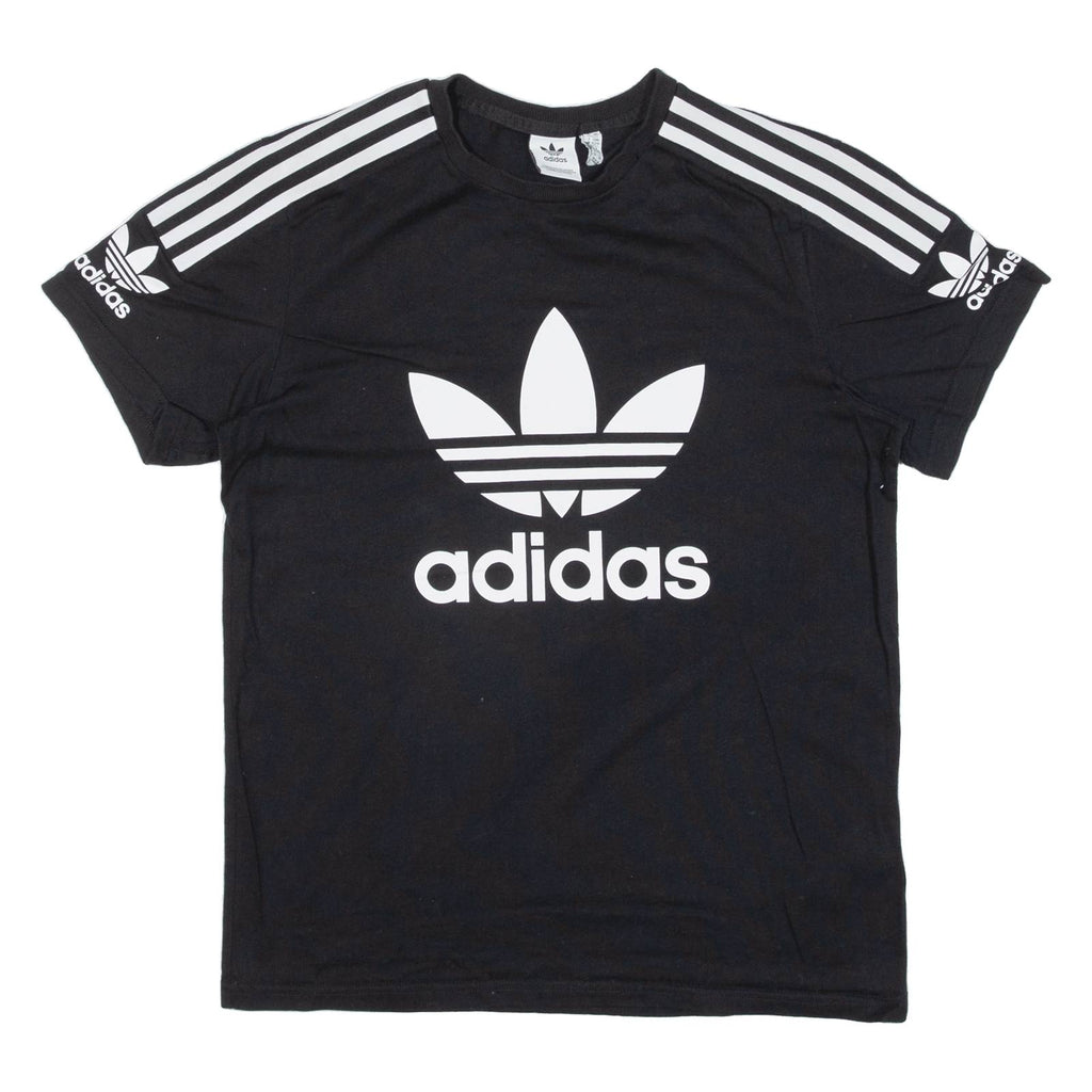 ADIDAS Womens T-Shirt Black UK 6