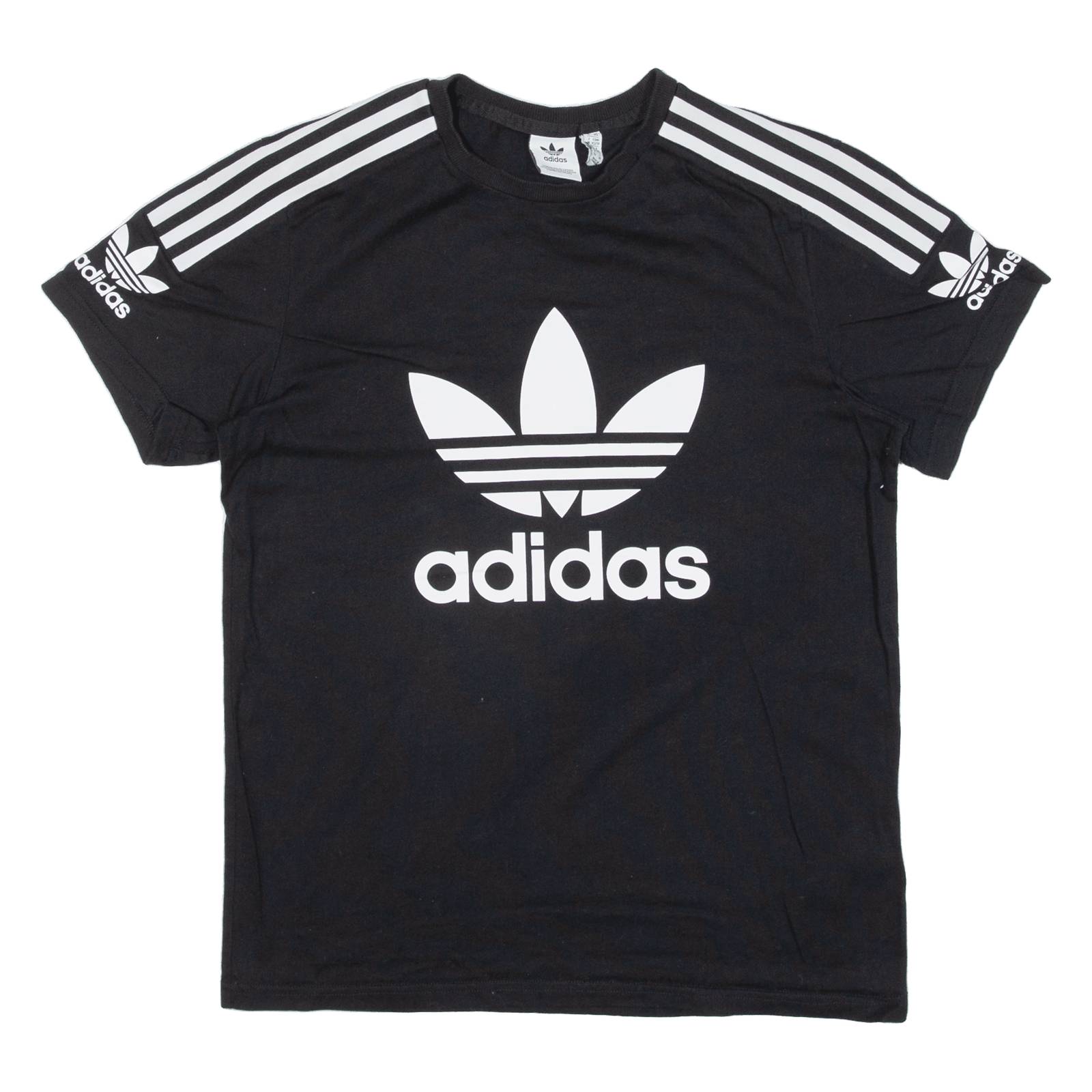 ADIDAS Womens T-Shirt Black UK 6