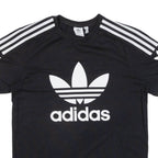 ADIDAS Womens T-Shirt Black UK 6