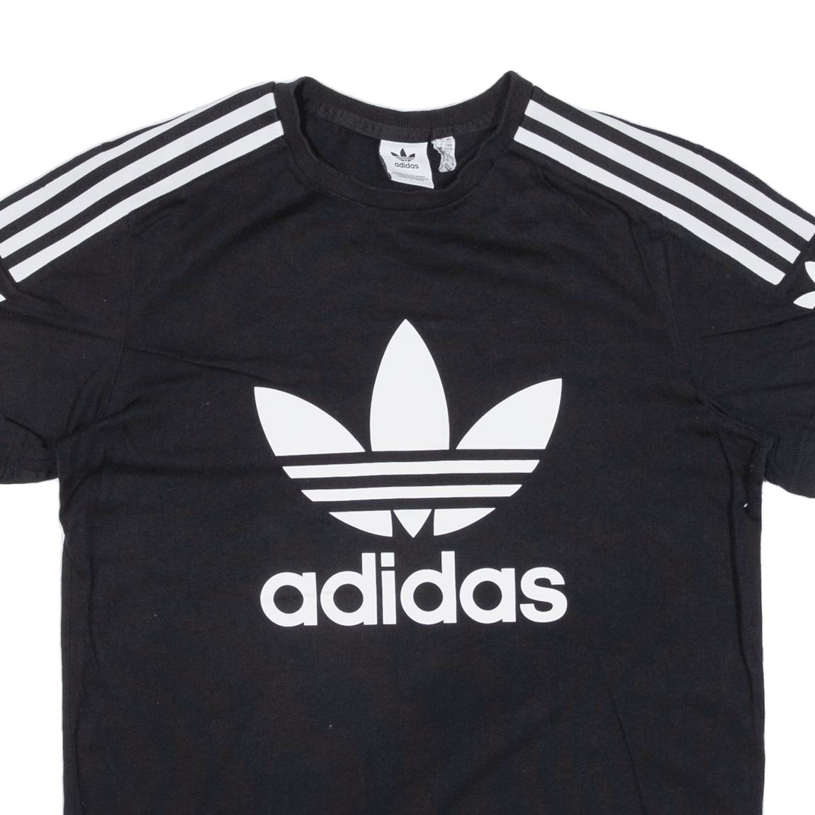 ADIDAS Womens T-Shirt Black UK 6