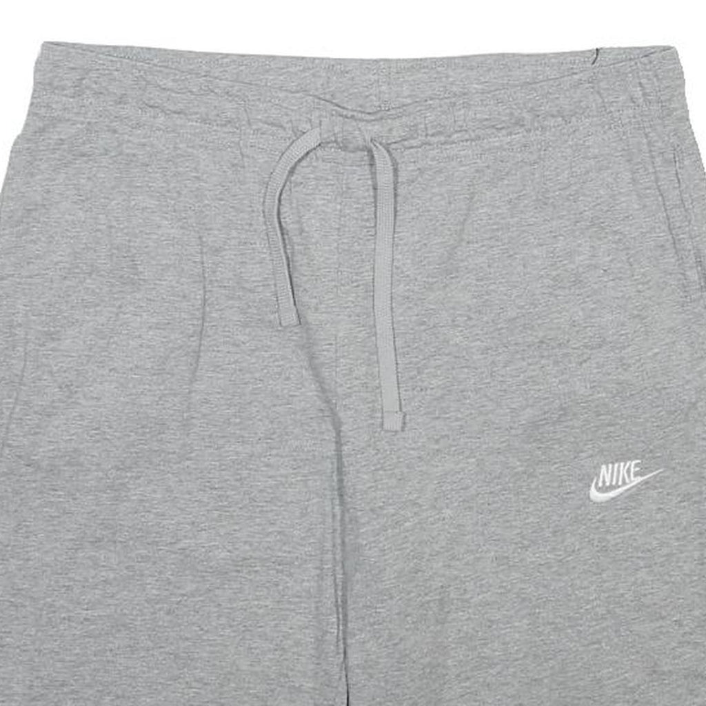 NIKE Mens Grey Casual Shorts L W32 Cotton Drawstring Comfort Fit