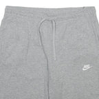 NIKE Mens Grey Casual Shorts L W32 Cotton Drawstring Comfort Fit