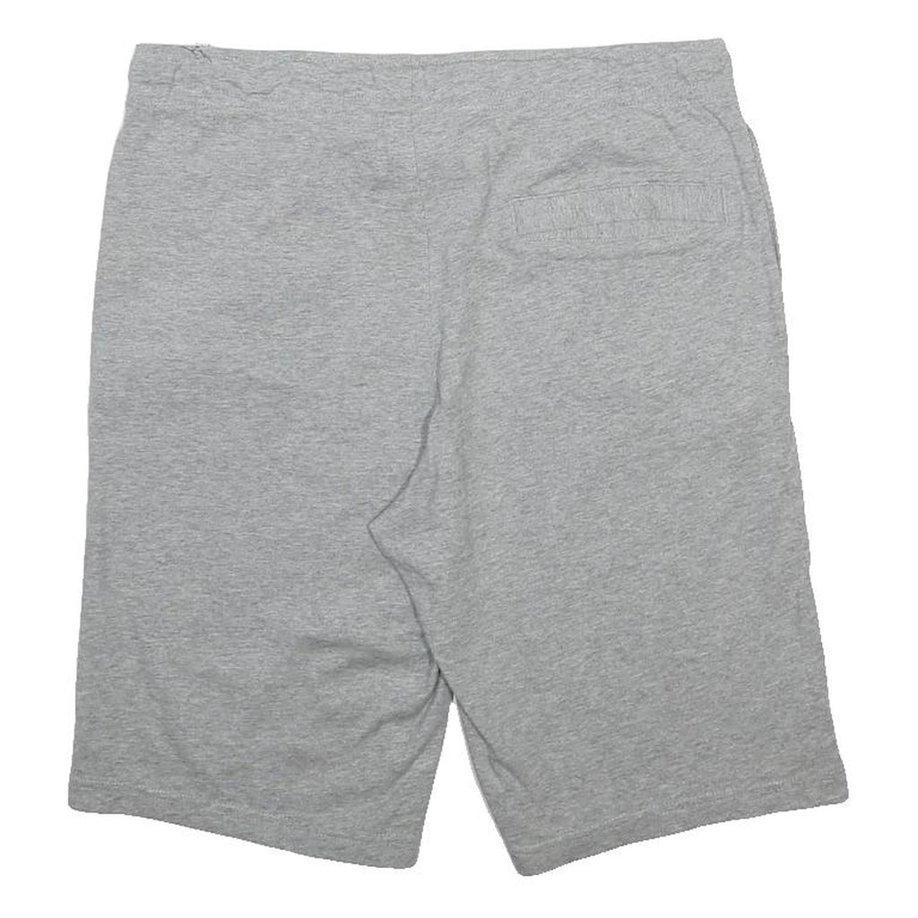 NIKE Mens Grey Casual Shorts L W32 Cotton Drawstring Comfort Fit