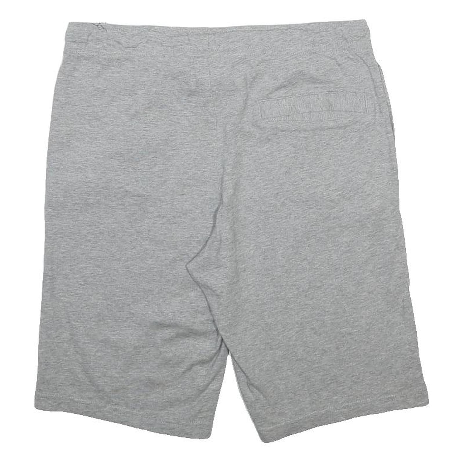 NIKE Mens Grey Casual Shorts L W32 Cotton Drawstring Comfort Fit