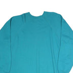 HANES Womens Blue Crew Neck Sweatshirt 2XL Cotton Blend Pullover Casual