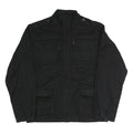 WOOLRICH Mens Black Jacket M Polyester Blend Zip Military Utility