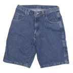 WRANGLER Mens Shorts Blue Denim Workwear Casual M W32 Pocket Utility