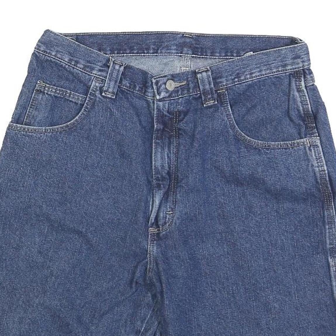 WRANGLER Mens Shorts Blue Denim Workwear Casual M W32 Pocket Utility