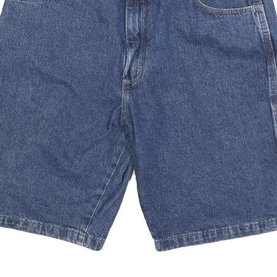WRANGLER Mens Shorts Blue Denim Workwear Casual M W32 Pocket Utility