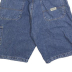 WRANGLER Mens Shorts Blue Denim Workwear Casual M W32 Pocket Utility