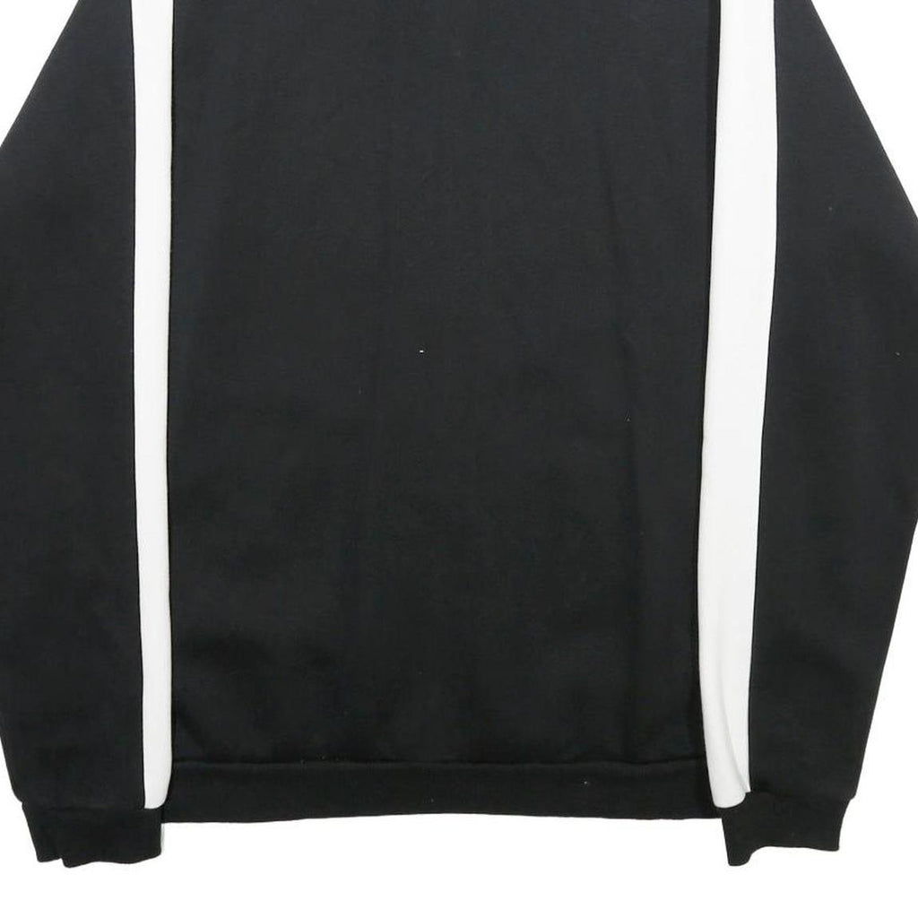 PUMA Mens Black & White Cotton Blend Track Jacket L Zip Casual Sportwear