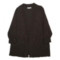LAURA ASHLEY Womens Brown Plain Rayon Jumper XL Long Sleeve Open Front Casual
