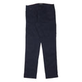 NAPAPIJRI Mens Cotton Blend Slim Navy Blue Trousers W35 L34 Zip Closure Casual