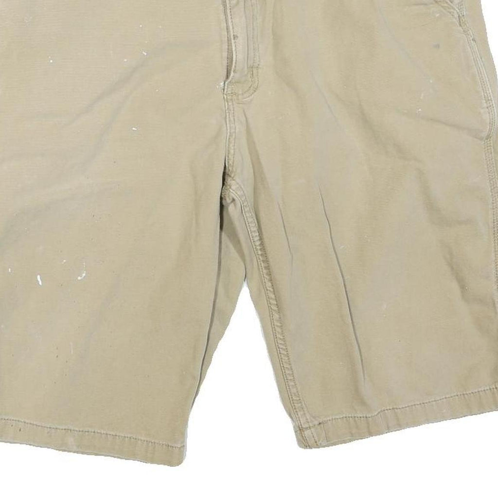 CARHARTT Mens Shorts Beige Casual Relaxed Fit L W36 Workwear Utility Cotton