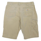 CARHARTT Mens Shorts Beige Casual Relaxed Fit L W36 Workwear Utility Cotton
