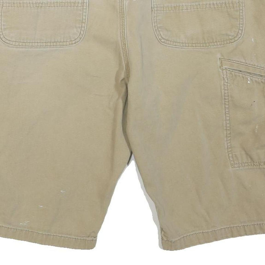 CARHARTT Mens Shorts Beige Casual Relaxed Fit L W36 Workwear Utility Cotton