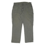 DICKIES Mens Regular Fit Straight Leg Denim Green W38 L32 Workwear Casual Jeans