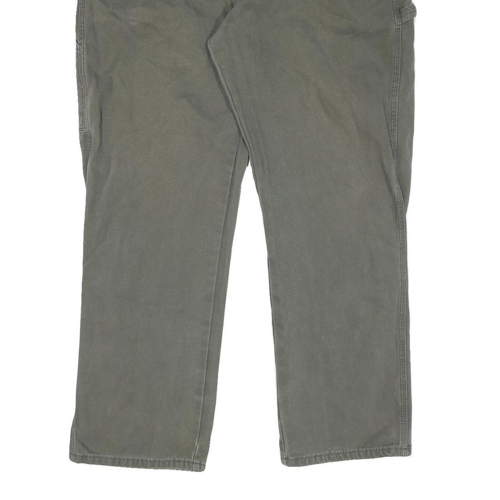 DICKIES Mens Regular Fit Straight Leg Denim Green W38 L32 Workwear Casual Jeans