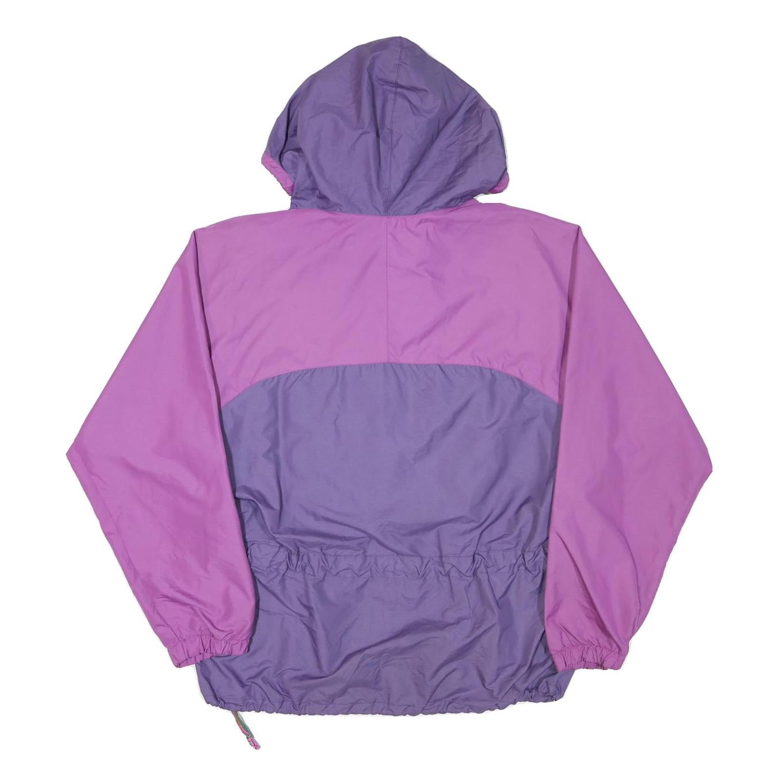 DOLOMITE Mens Purple & Pink Outdoor Jacket M Nylon Colourblock Zip Hooded