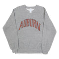 Womens Grey Auburn Crew Neck L Sweatshirt Cotton Blend Casual Cotton Sweat Top