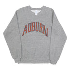 Womens Grey Auburn Crew Neck L Sweatshirt Cotton Blend Casual Cotton Sweat Top