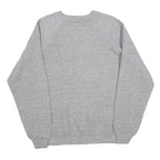 Womens Grey Auburn Crew Neck L Sweatshirt Cotton Blend Casual Cotton Sweat Top