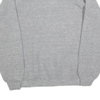 Womens Grey Auburn Crew Neck L Sweatshirt Cotton Blend Casual Cotton Sweat Top