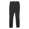 LEVI'S 721 High Rise Skinny Womens Black Slim Denim W29 L30 Ripped Knee Jeans