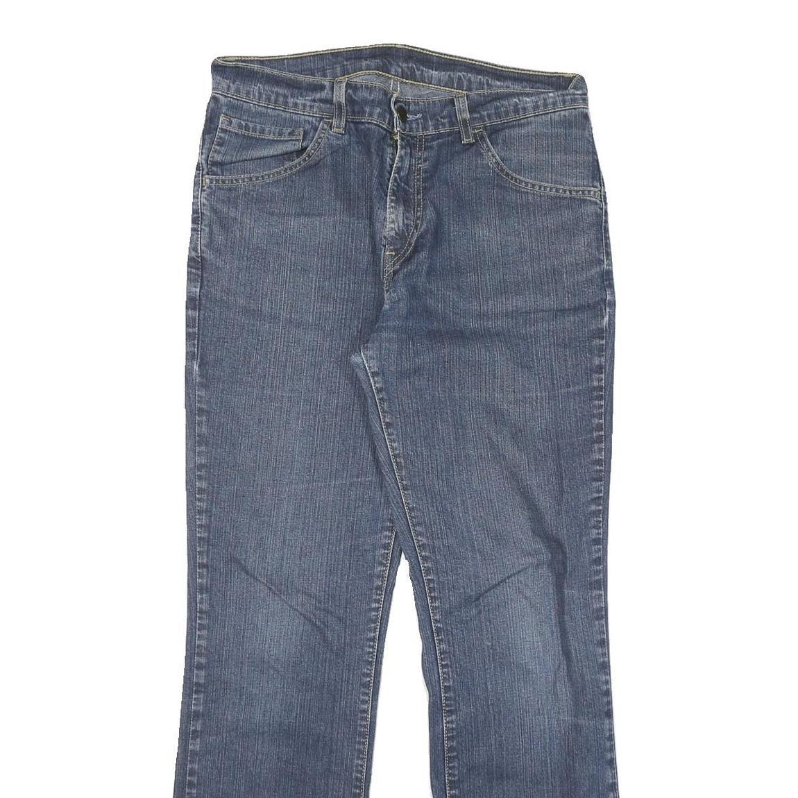 LEVI'S Mens Regular Fit Blue Denim Straight Leg Jeans Cotton Blend W30 L29 Zip