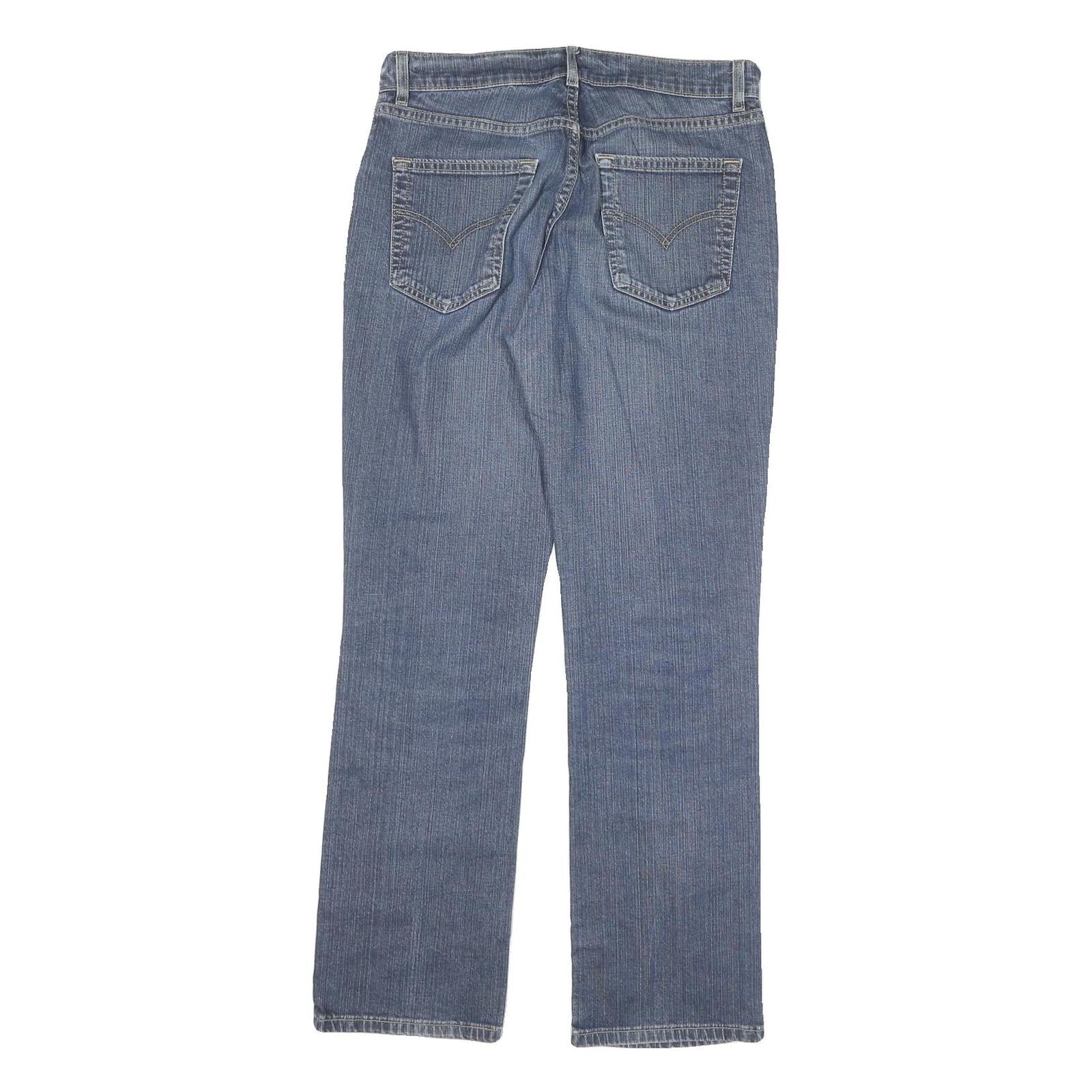 LEVI'S Mens Regular Fit Blue Denim Straight Leg Jeans Cotton Blend W30 L29 Zip