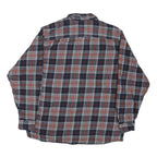 RED HEAD Mens Blue & Red Check Shirt L Cotton Blend Classic Fit Casual