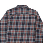 RED HEAD Mens Blue & Red Check Shirt L Cotton Blend Classic Fit Casual