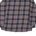 RED HEAD Mens Blue & Red Check Shirt L Cotton Blend Classic Fit Casual