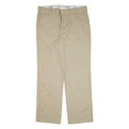 DICKIES 774F Workwear Womens Trousers Beige Regular Straight W37 L32